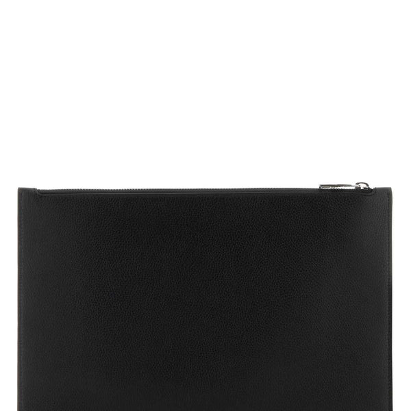 Alexander Mcqueen Men Black Leather Clutch