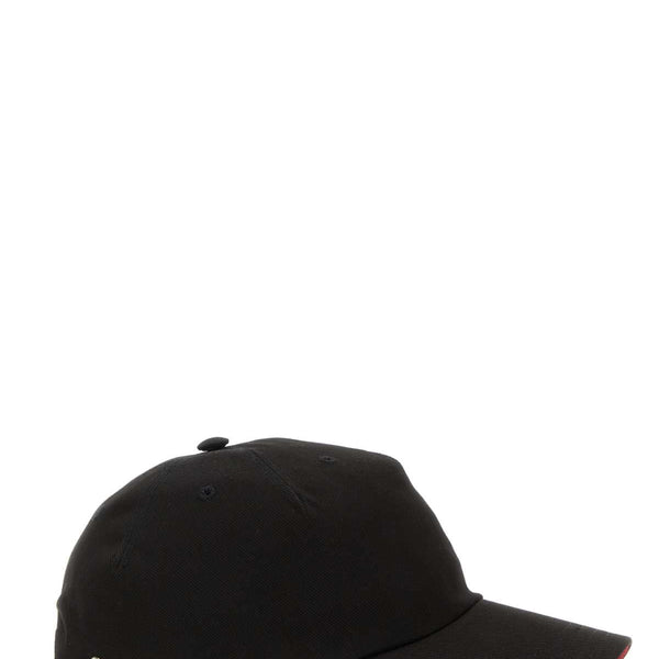 Alexander Mcqueen Men Black Cotton Baseball Hat