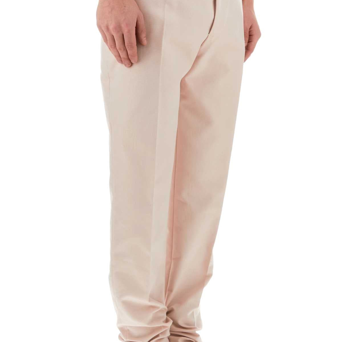 Alexander Mcqueen Men Pastel Pink Twill Pant