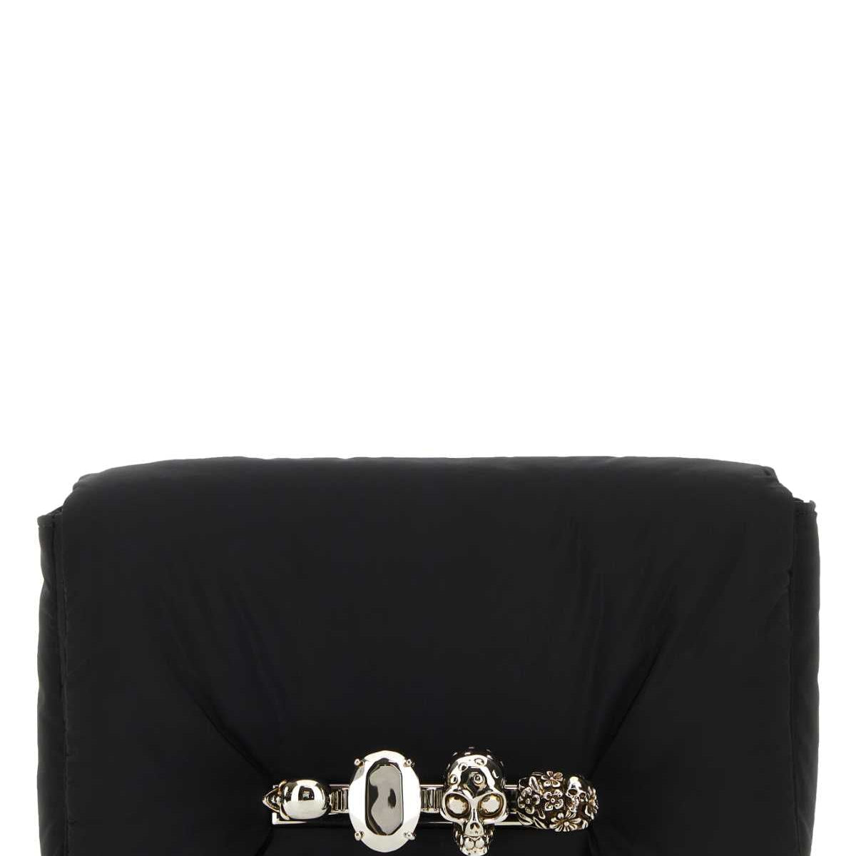 Alexander Mcqueen Men Black Nylon The Puffy Knuckle Belt Bag