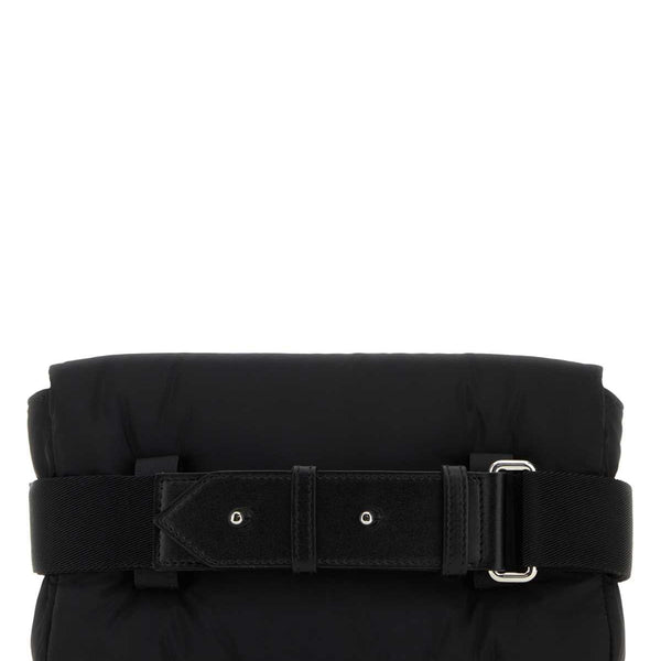 Alexander Mcqueen Men Black Nylon The Puffy Knuckle Belt Bag