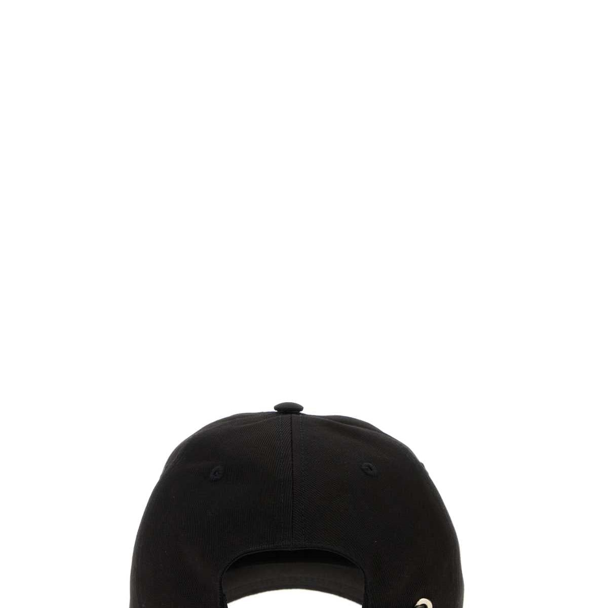 Alexander Mcqueen Men Black Cotton Baseball Cap