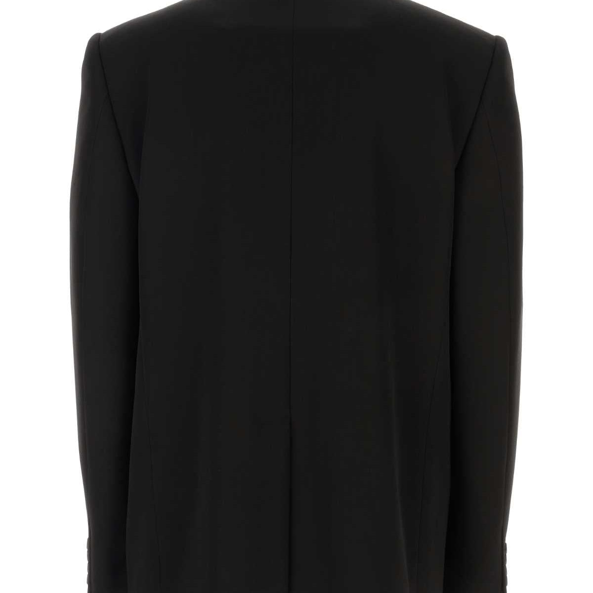 Balenciaga Men Black Wool Blazer