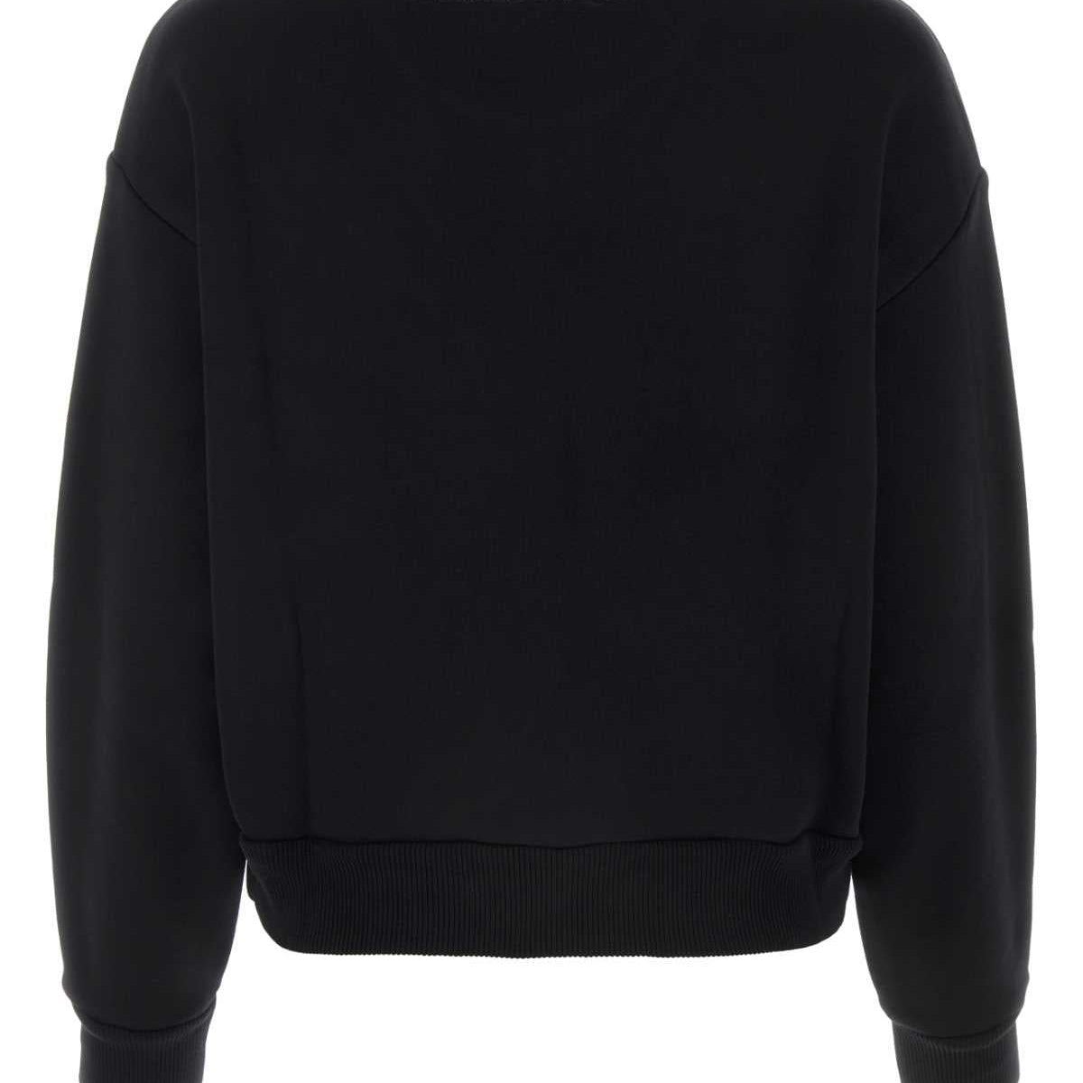 Alexander Mcqueen Women Black Cotton Sweatshirt