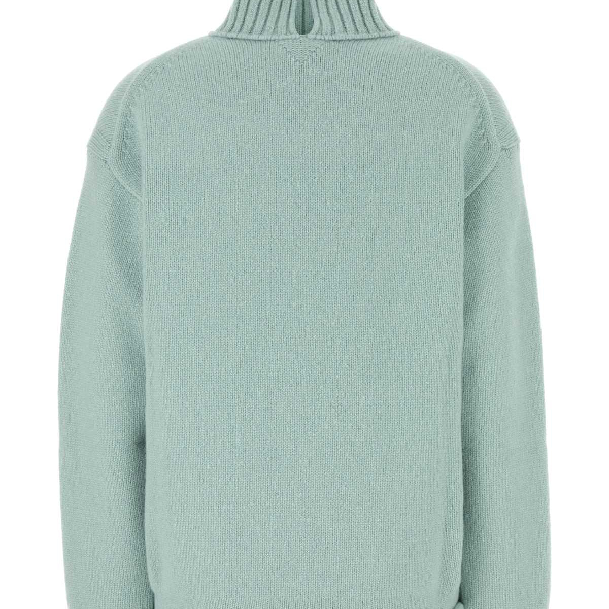 Bottega Veneta Women Sea Green Cashmere Sweater