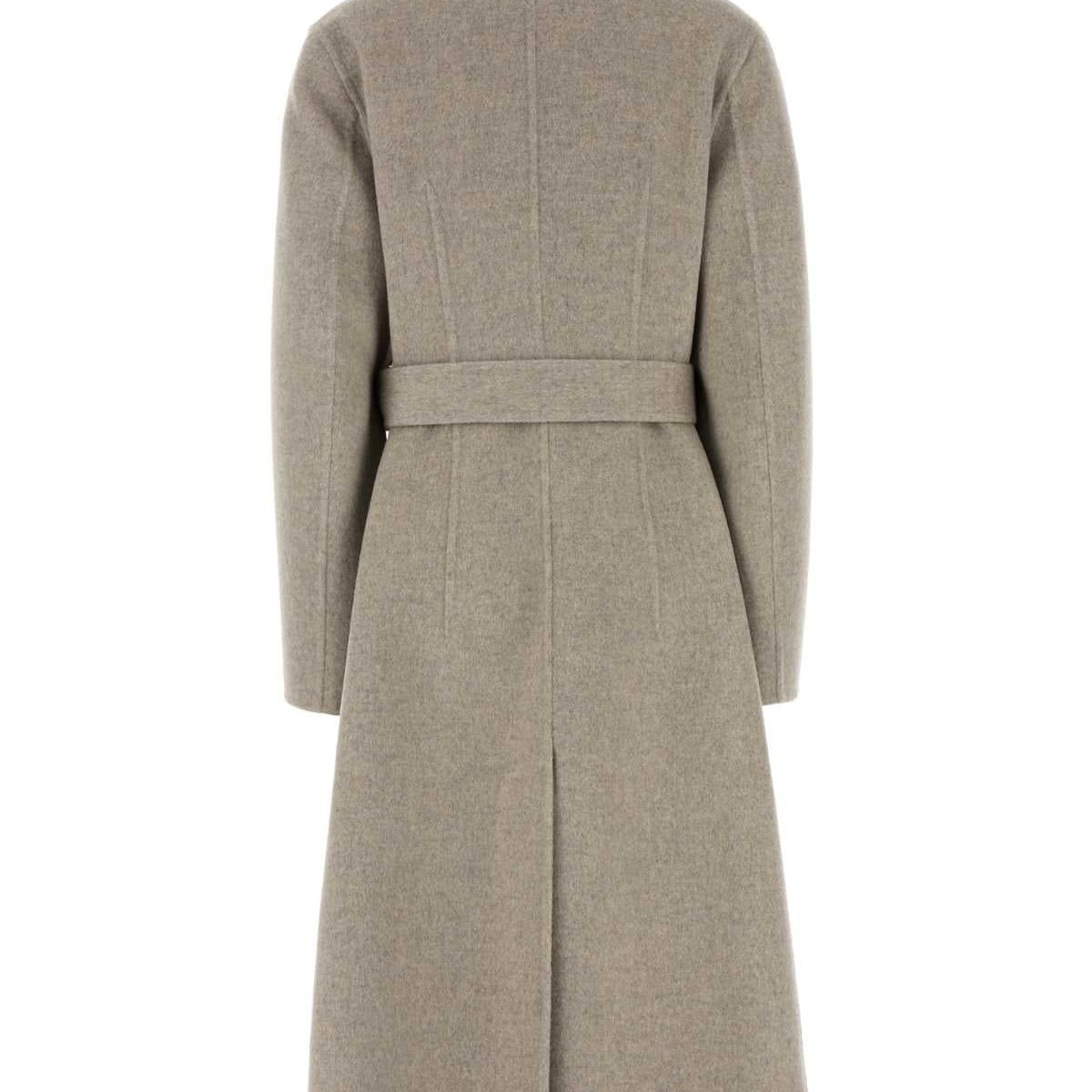 Bottega Veneta Women Dove Grey Cashmere Coat