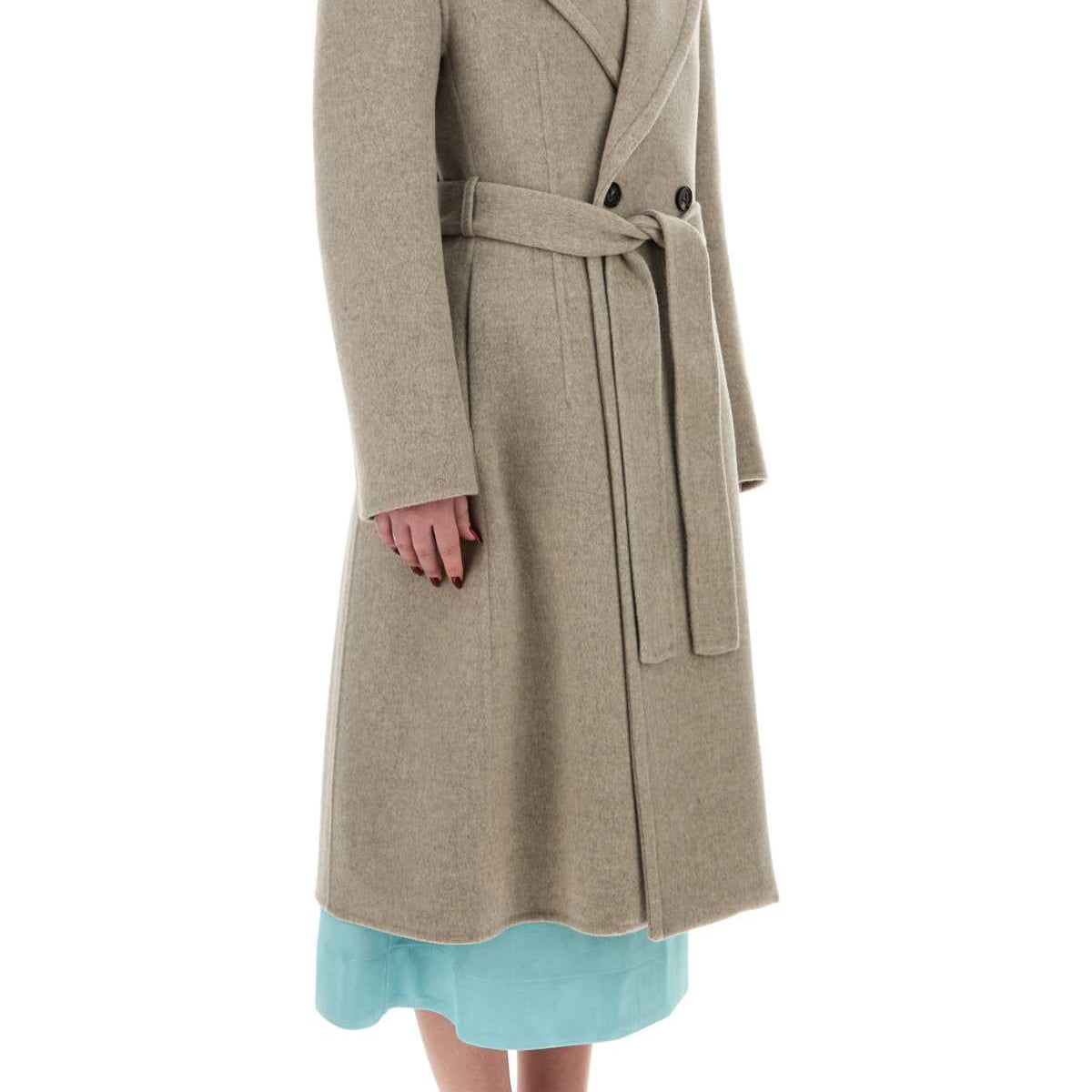 Bottega Veneta Women Dove Grey Cashmere Coat