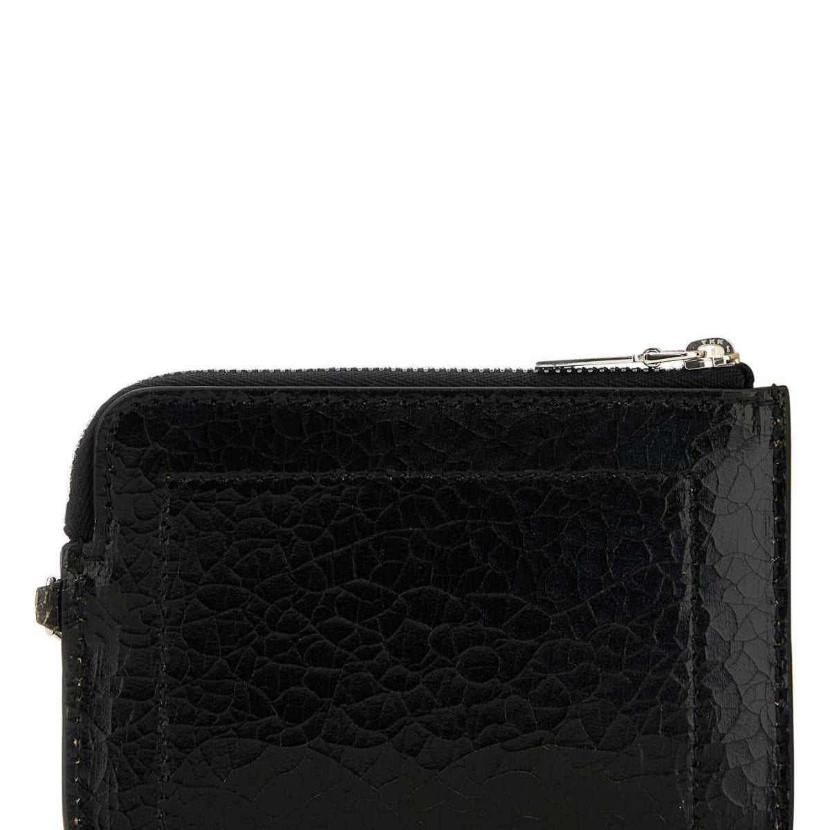Alexander Mcqueen Men Black Leather Card Holder