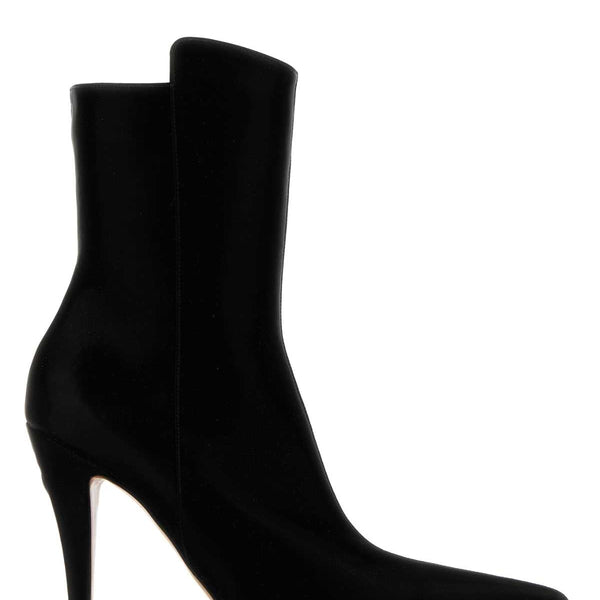 Alexander Mcqueen Women Black Fabric Birdee Ankle Boots