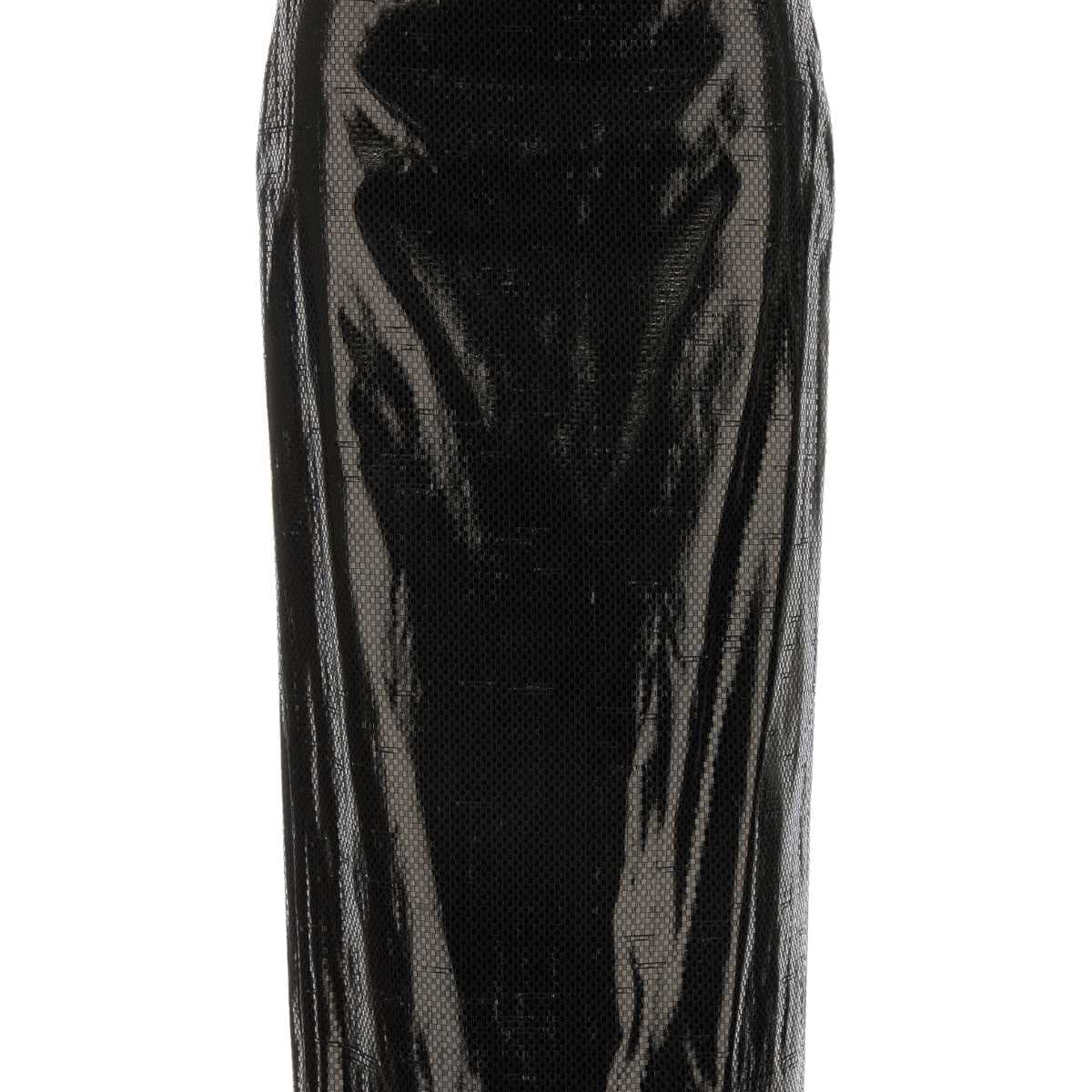 Alexander Mcqueen Women Black Canvas Skirt
