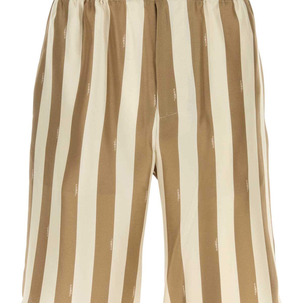 Fendi Men Printed Silk Bermuda Shorts