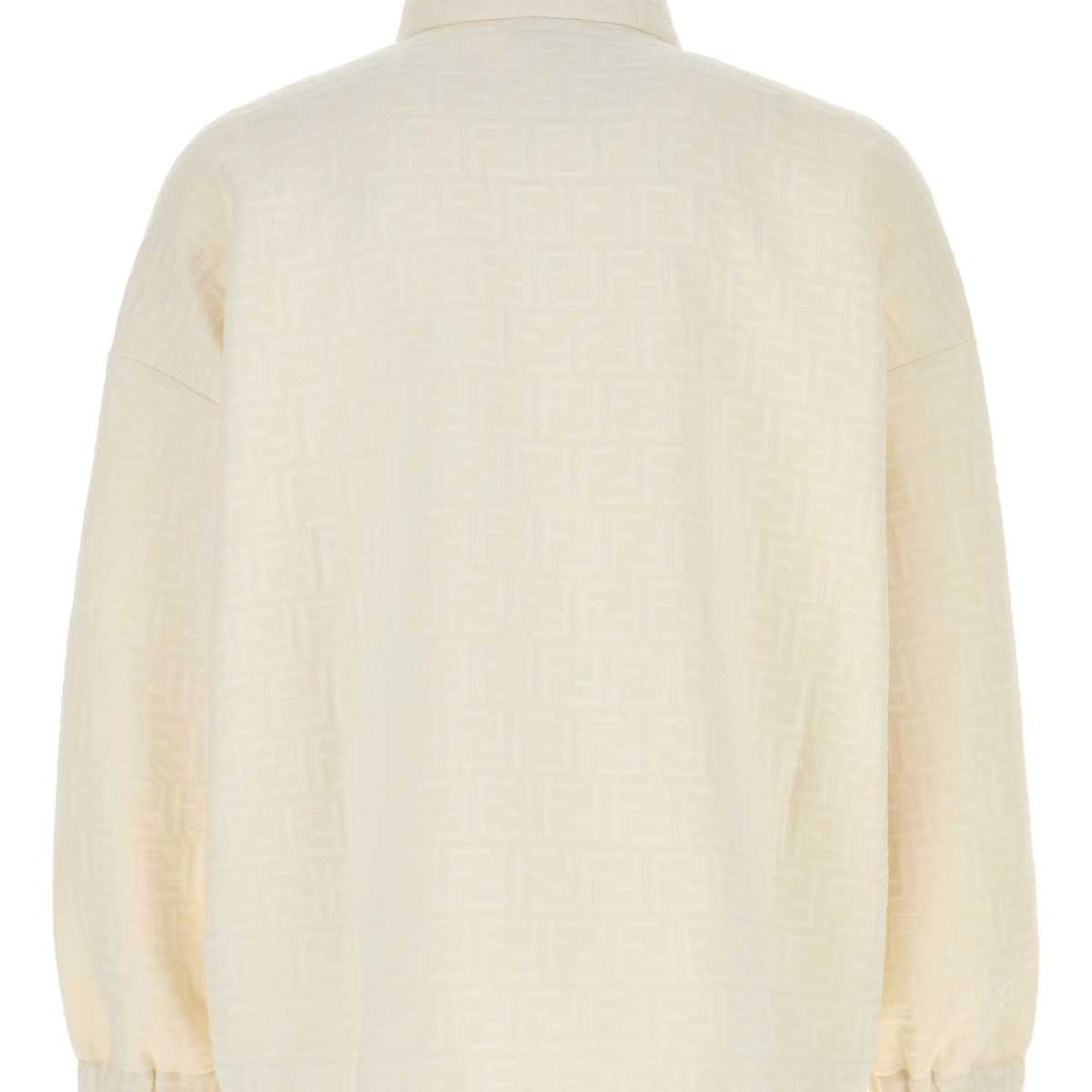 Fendi Men Ivory Polyester Blend Sweatshirt