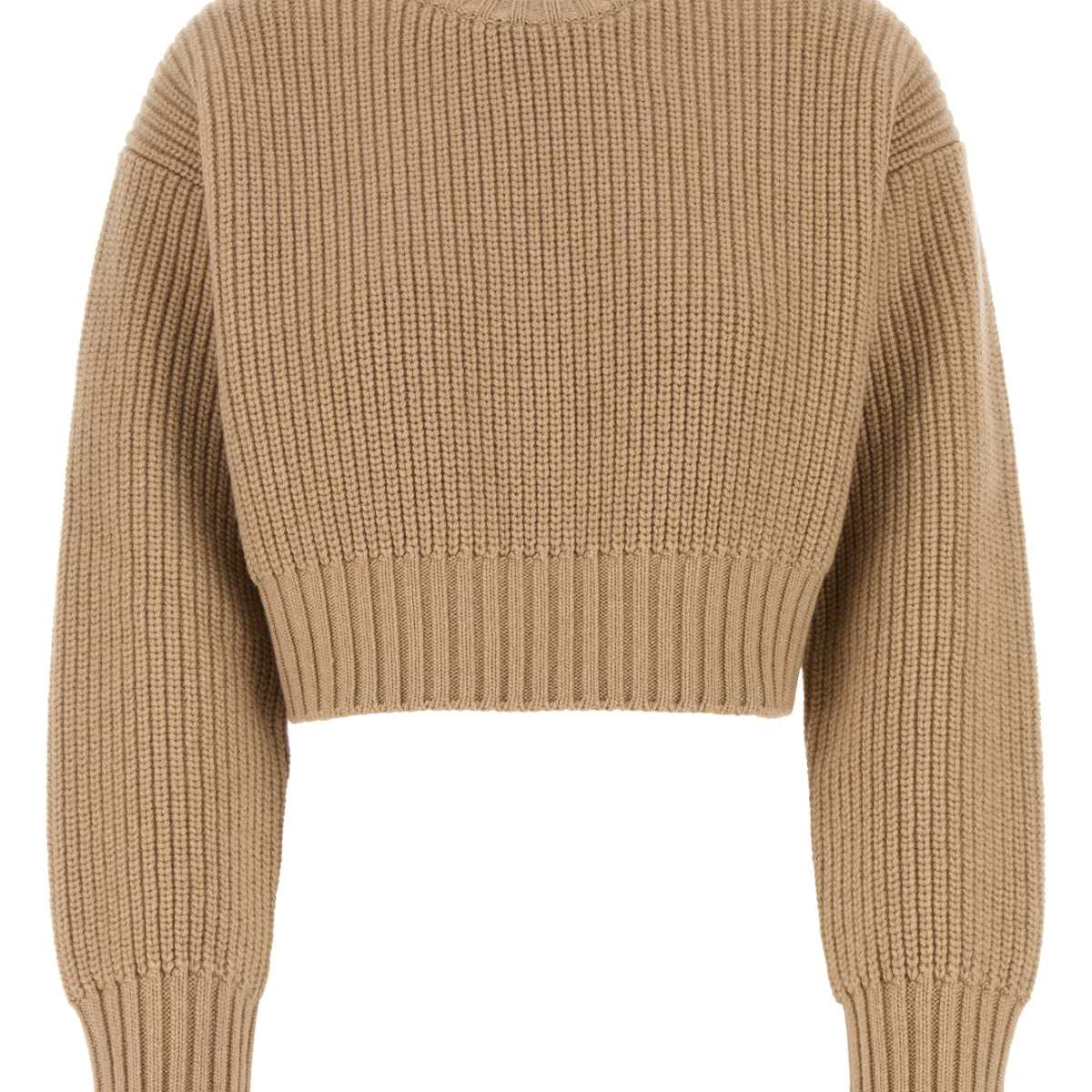 Bottega Veneta Women Camel Wool Blend Sweater