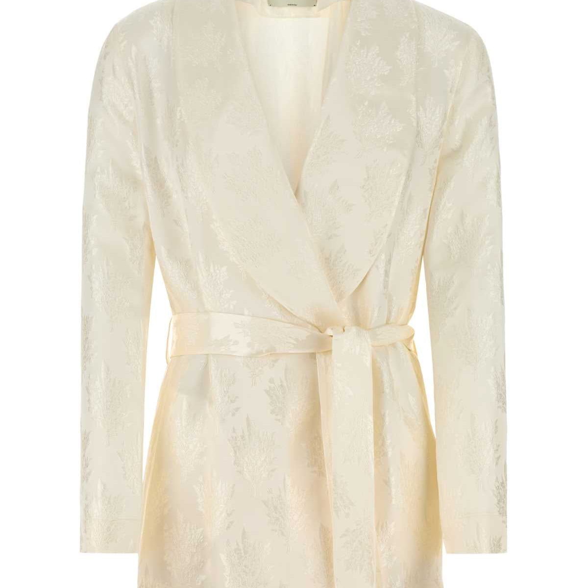 Fendi Women White Silk Blazer
