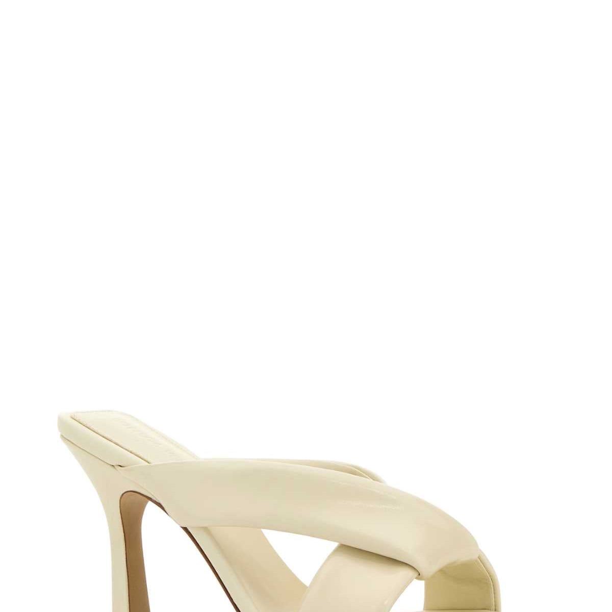 Bottega Veneta Women Ivory Leather Riva Mules