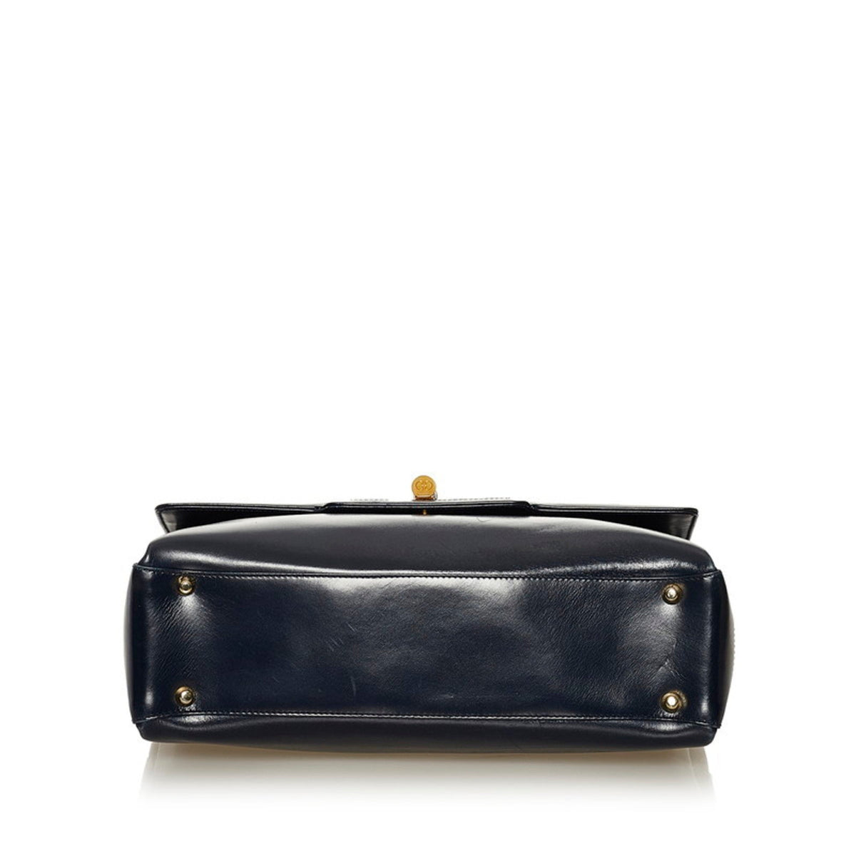 Gucci Old Handbag 000 33 Navy Leather Ladies GUCCI