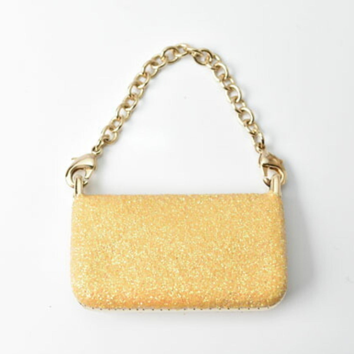 Top Quality Fendi Keychain Bag Charm Top Quality Fendi Mamma Bucket Motif Metallic Yellow Gold Metal