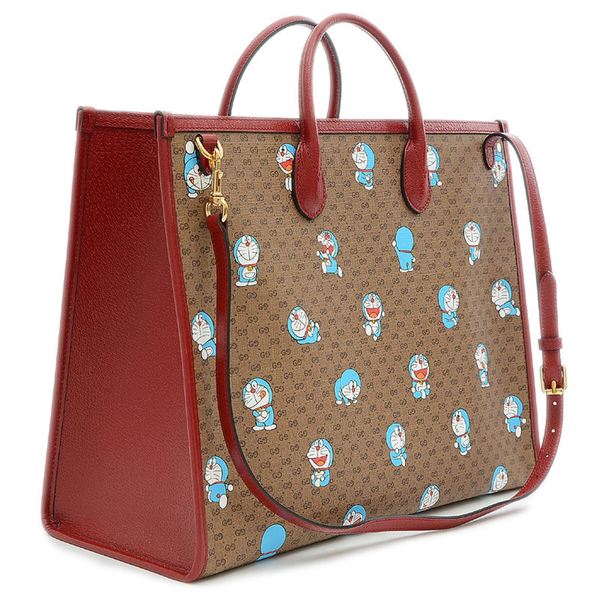 Gucci Mini GG Supreme Doraemon Collaboration 2Way Bag Large Tote 653952