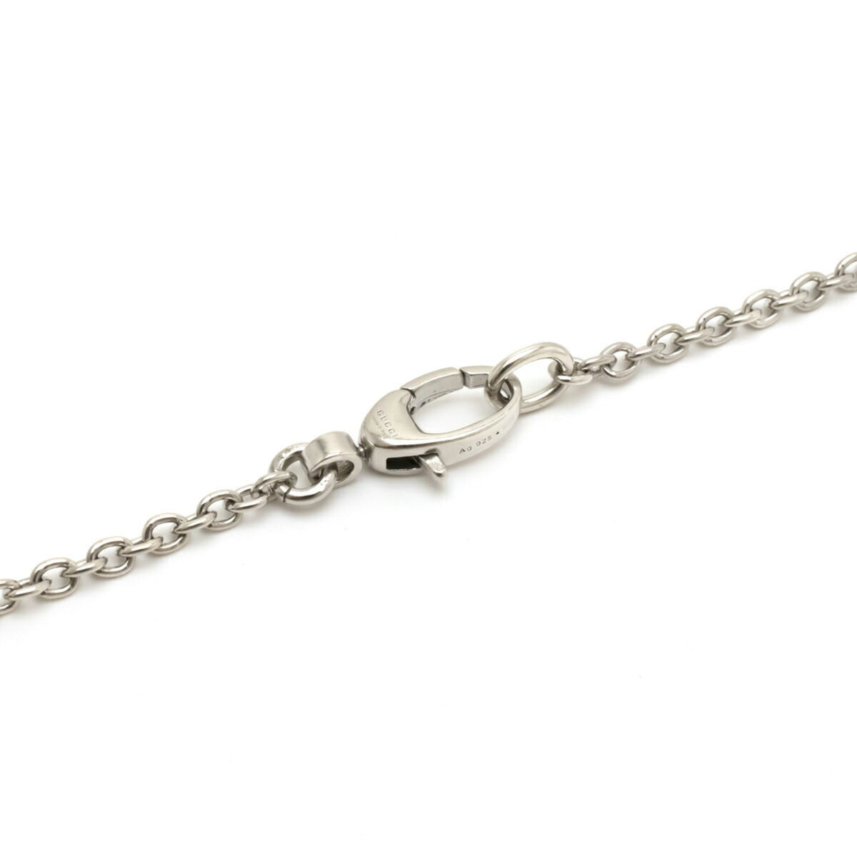 Gucci cat head necklace pendant animal motif SV925 Ag925 silver 433608