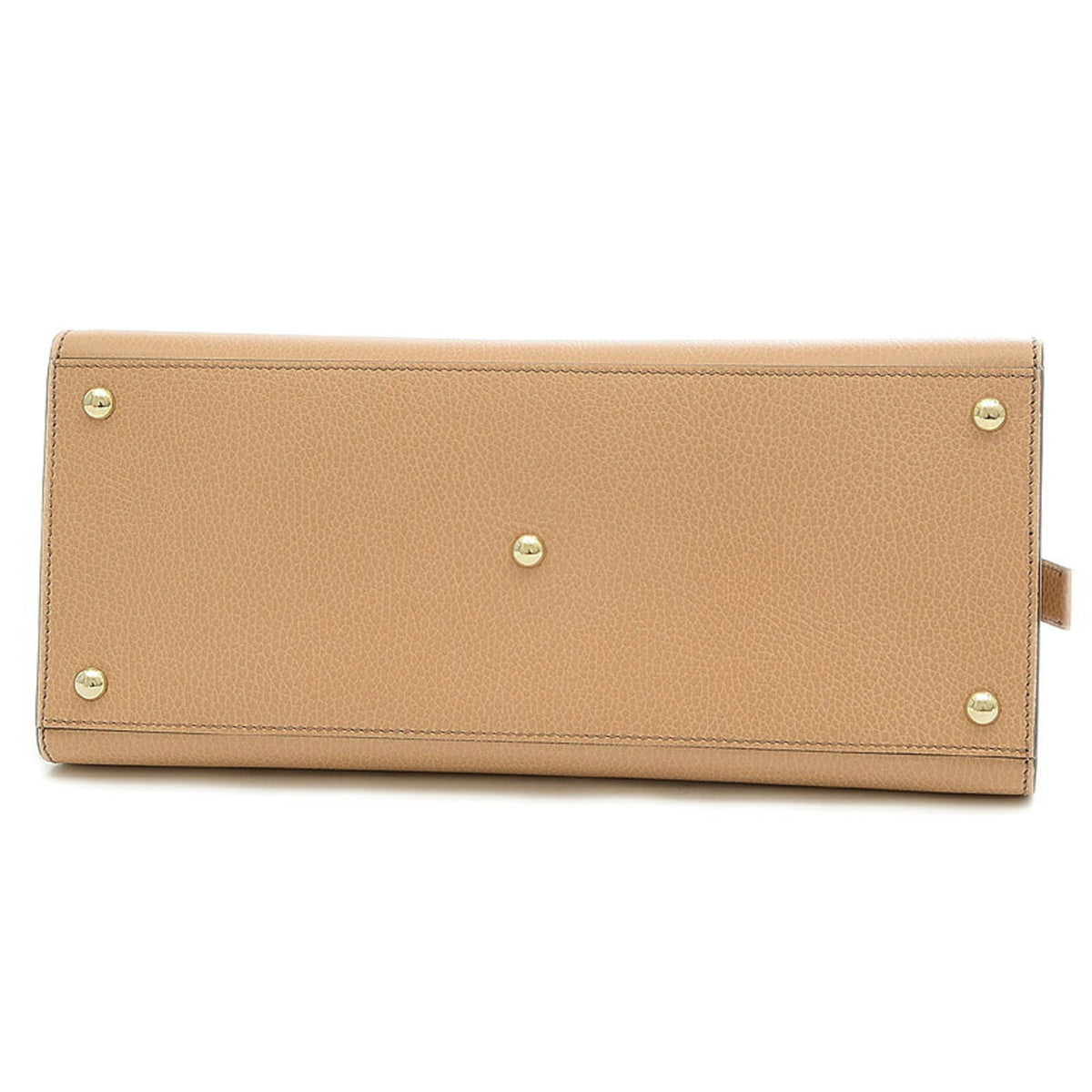 Gucci Soho Interlocking G 2Way Handbag Leather Beige 607721