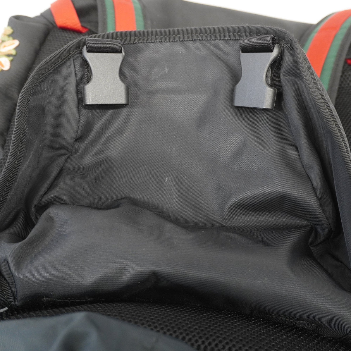 Gucci Sherry Line Rucksack 429037 Men,Women,Unisex Nylon Canvas Backpack Black