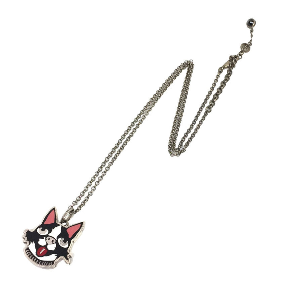 Gucci BOSCO & ORSO necklace Boston terrier dog AG925 silver ladies