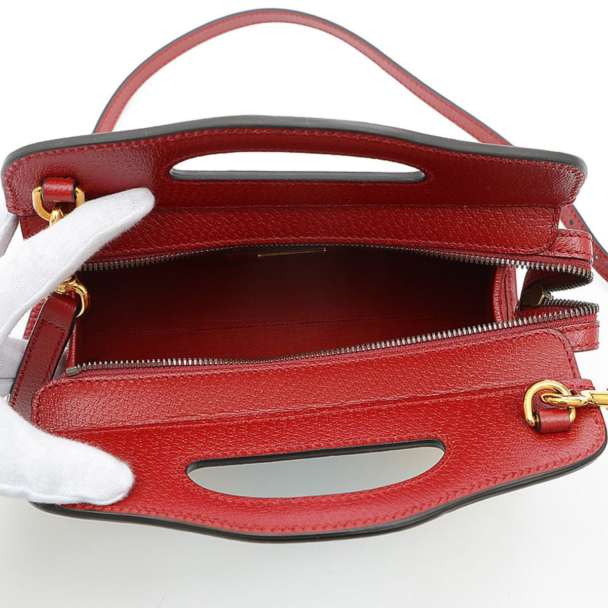 Gucci100 2Way Bag Shoulder Red 676311 100th Anniversary Model