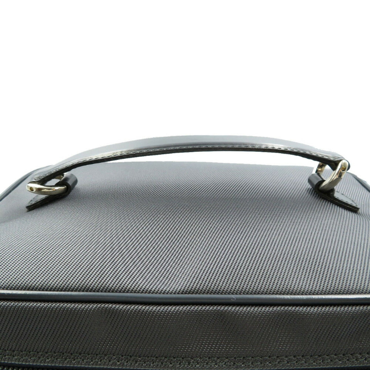 Gucci Bamboo Canvas Black Vanity Bag Makeup Pouch