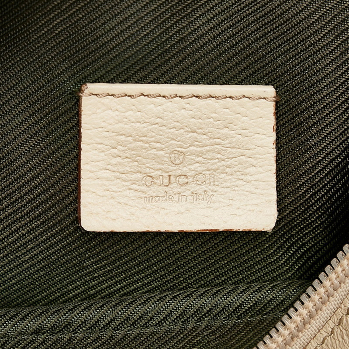 Gucci GG Canvas Pouch 29595 Beige Brown Leather Ladies GUCCI