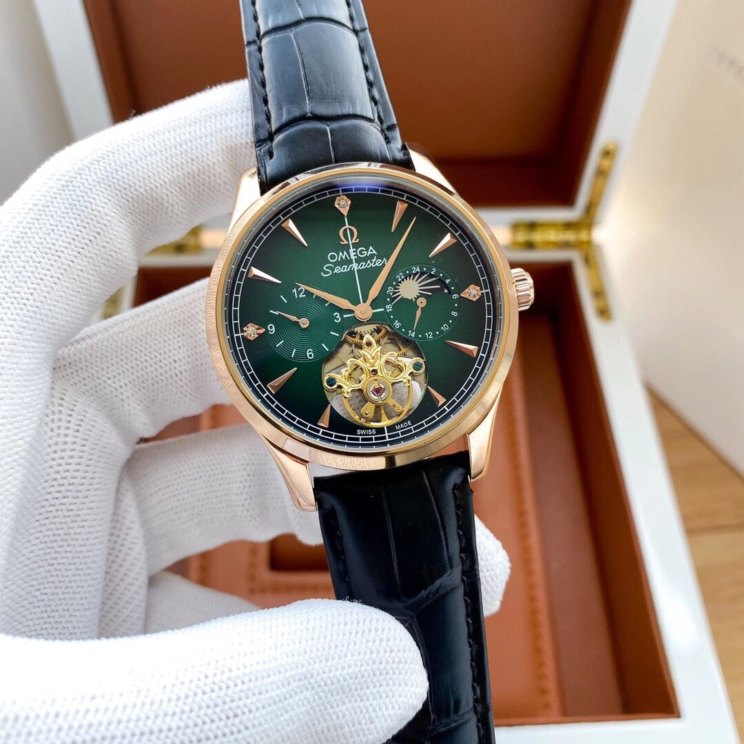 Omega‼️ Men's watch, classic four-pin separation flywheel design