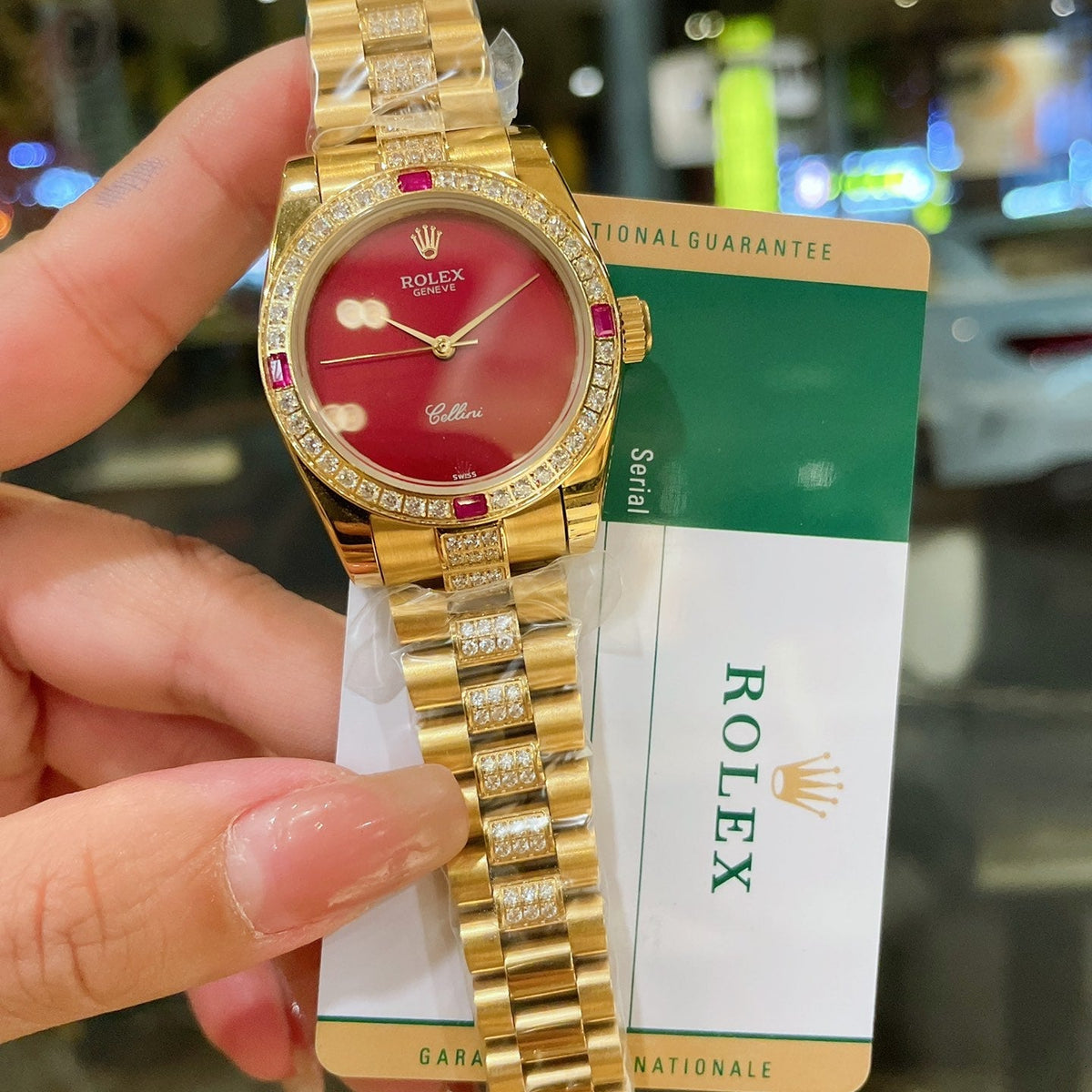 Rolex Datejust series classic female solid five-bead steel strap