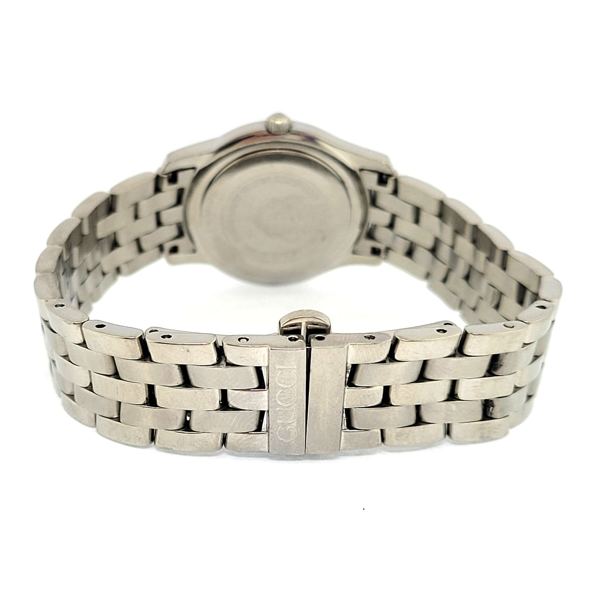 S/S Ladies Gucci watch with M.O.P and Diamond Dial