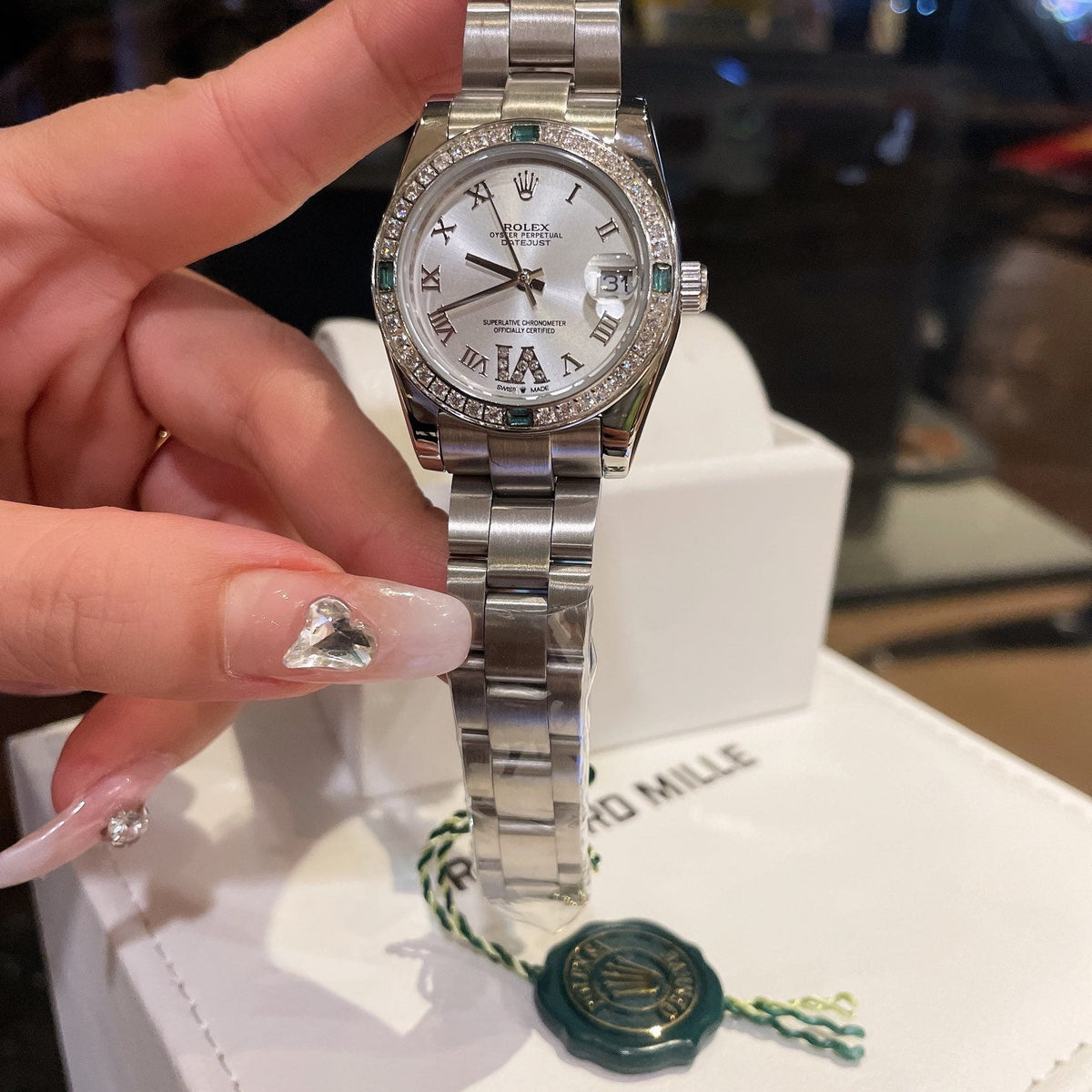 Rolex Datejust Series Classic Women's Solid Five-Bead