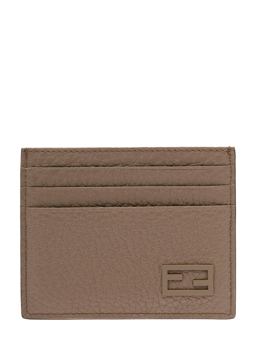Fendi Men Fendi Man's Brown Leather Card Holder