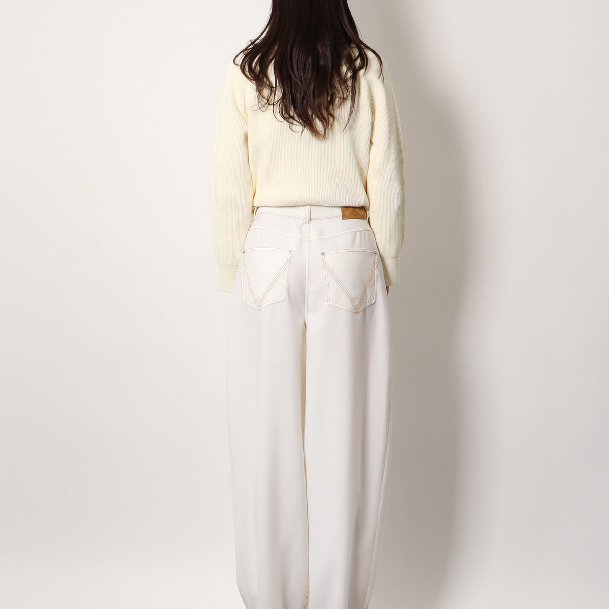 Bottega Veneta Women Wool Wide Leg Trouser