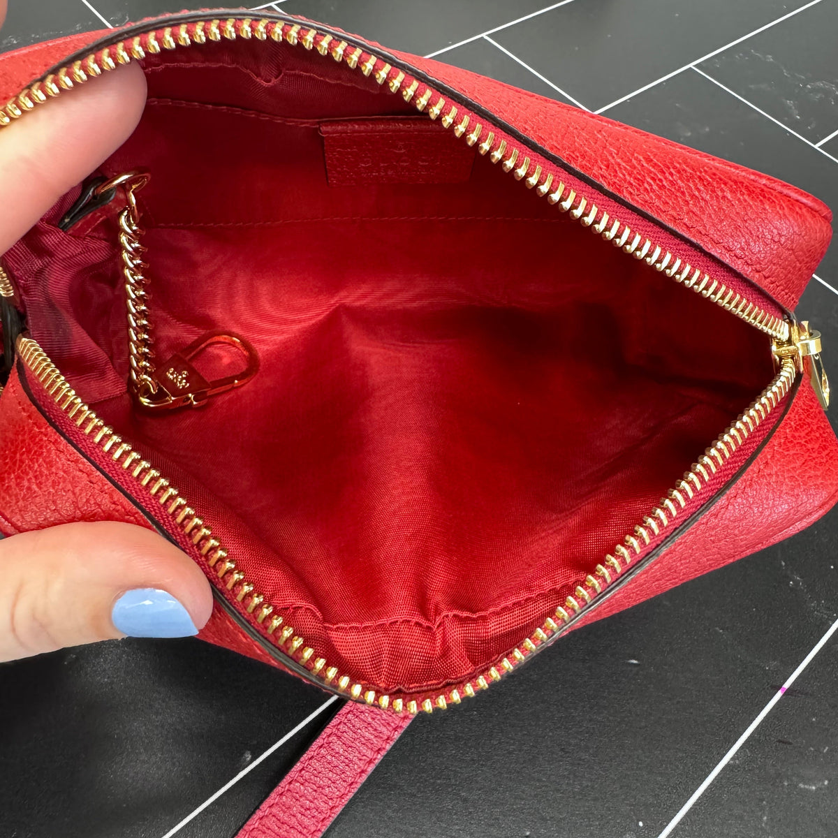 LIKE NEW Gucci Mini Baiadera Canvas Crossbody Bag