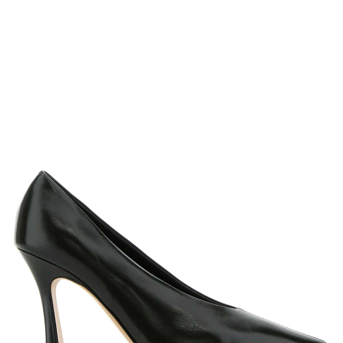 Bottega Veneta Women Dark Green Leather Sofia Pumps