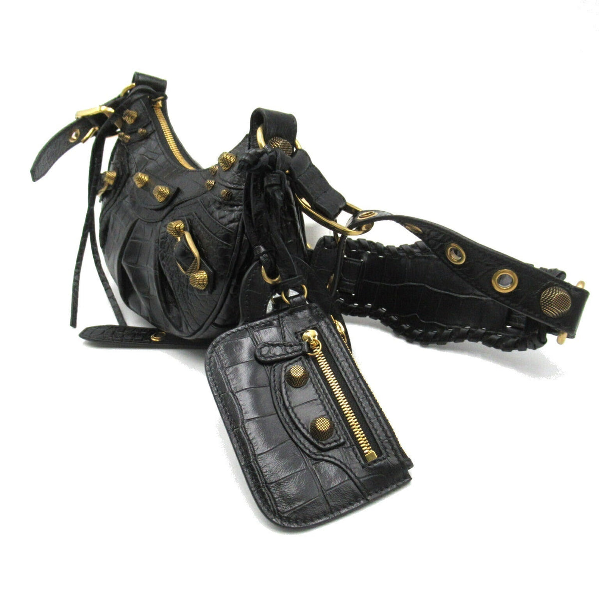 balenciaga Le Cagole XS Lambskin Shoulder Bag