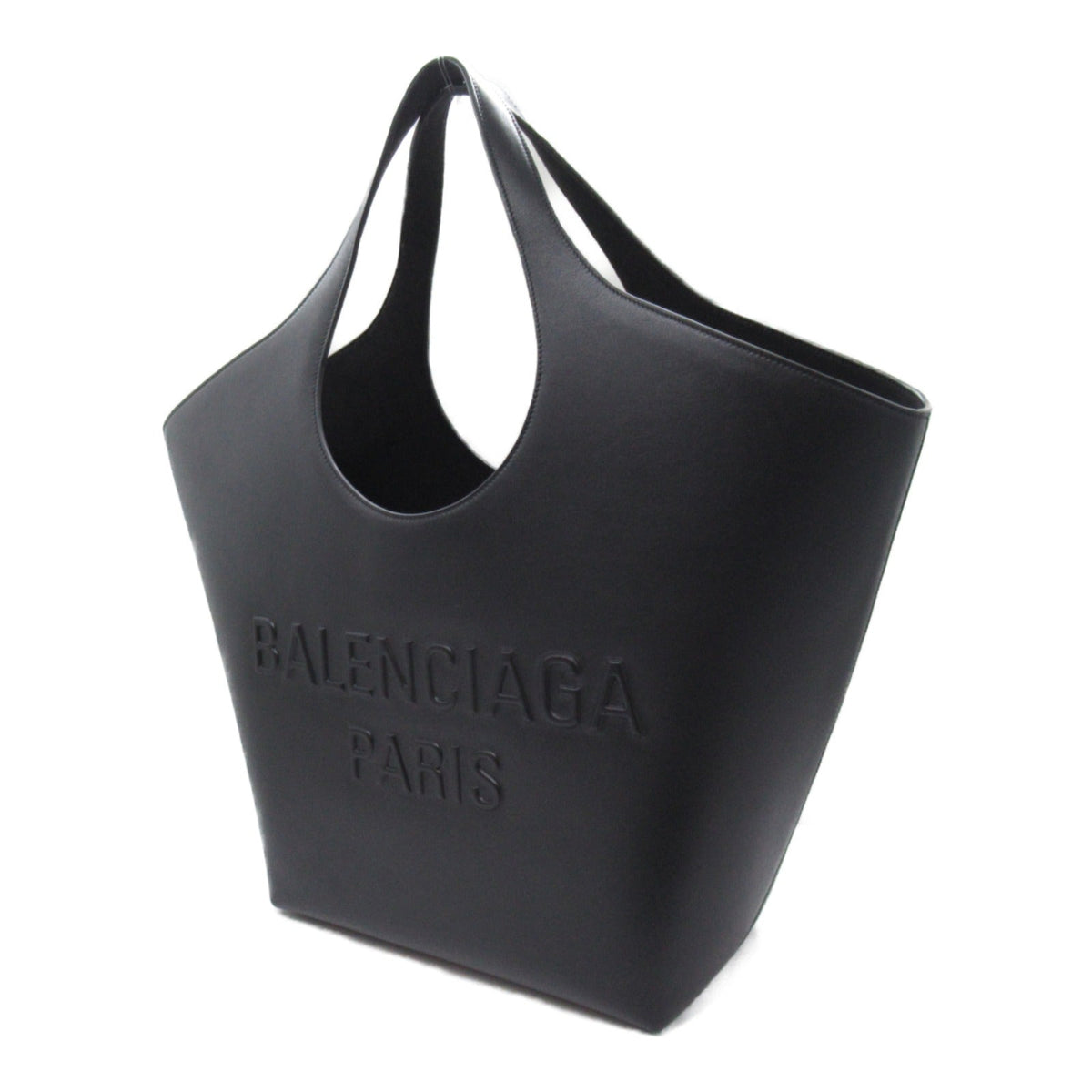 balenciaga Medium Tote Bag Black Leather