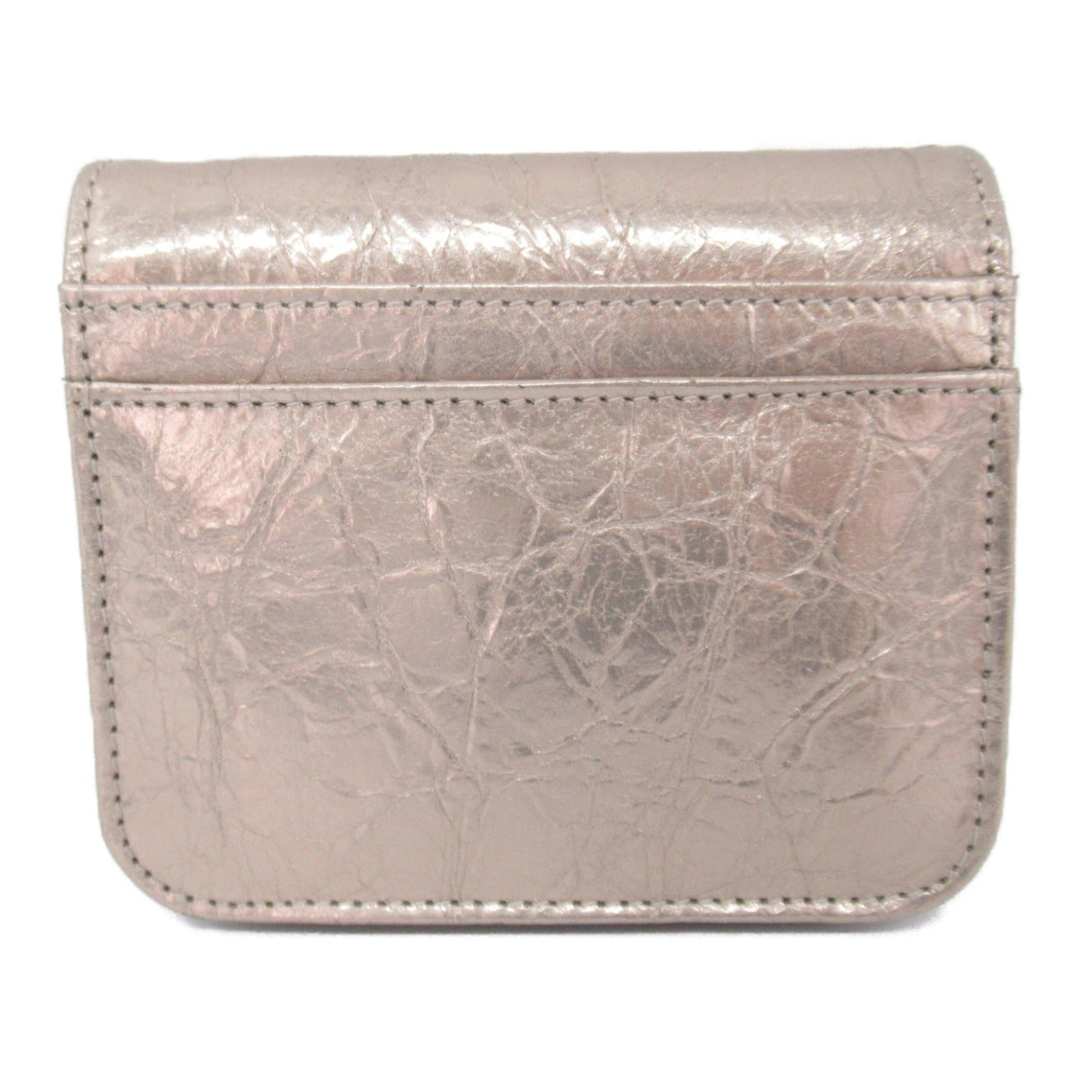 balenciaga Lambskin Bifold Wallet Beige