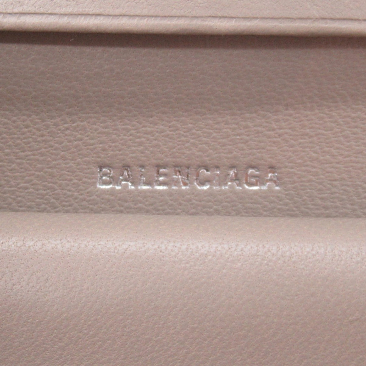 balenciaga Lambskin Bifold Wallet Beige