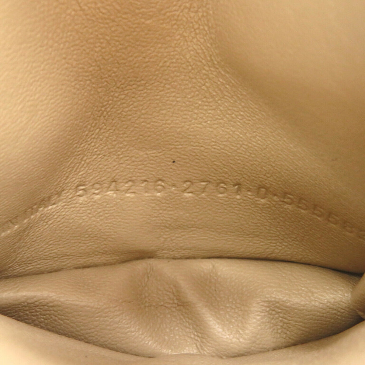 balenciaga Leather Bifold Wallet Beige