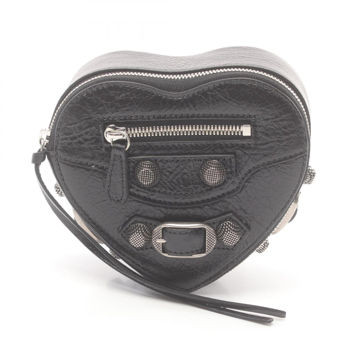 balenciaga Leather Pouch Black