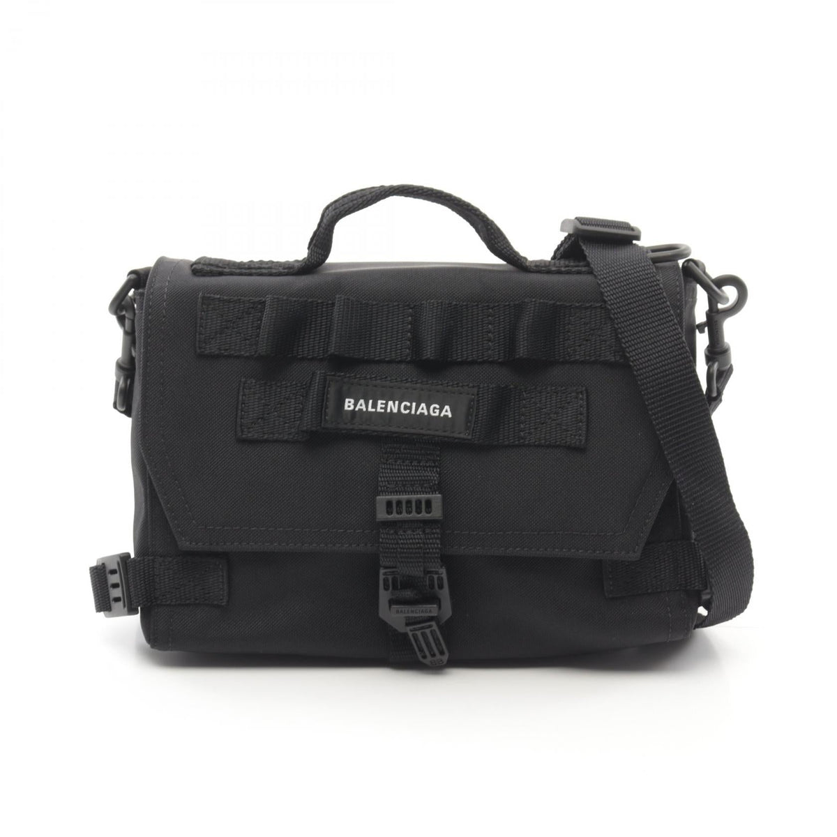 balenciaga Army Messenger S Nylon Canvas Handbag