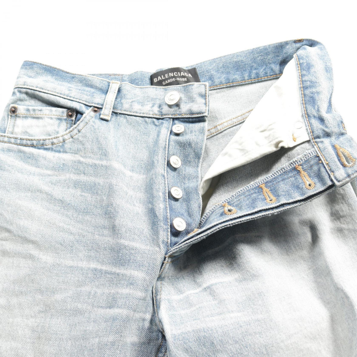 balenciaga Cotton Denim Pants