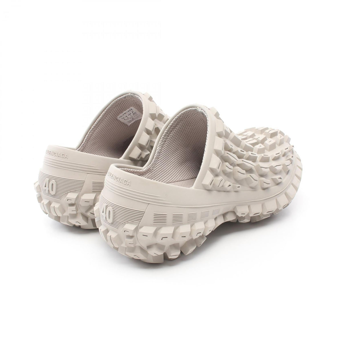 balenciaga BOUNCER Clog Sandals Beige