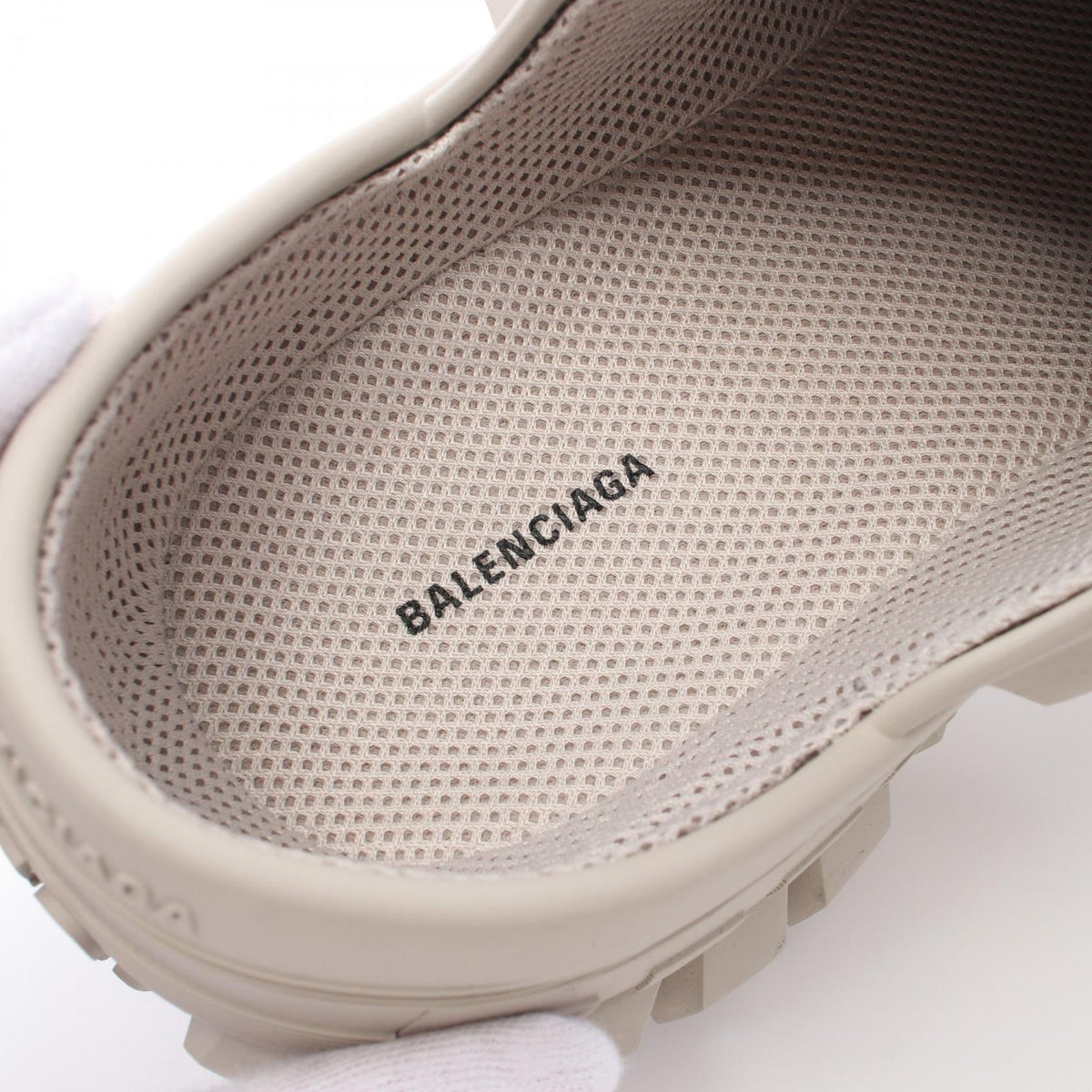 balenciaga BOUNCER Clog Sandals Beige