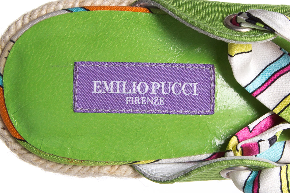 Emilio Pucci Multi Wrap Sandals SZ 36