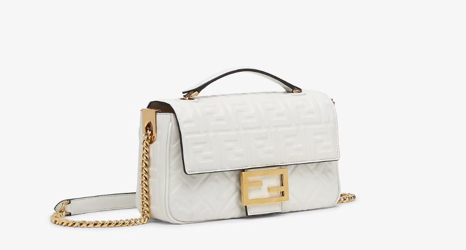 Fendi Baguette Chain Midi Nappa leather Bag