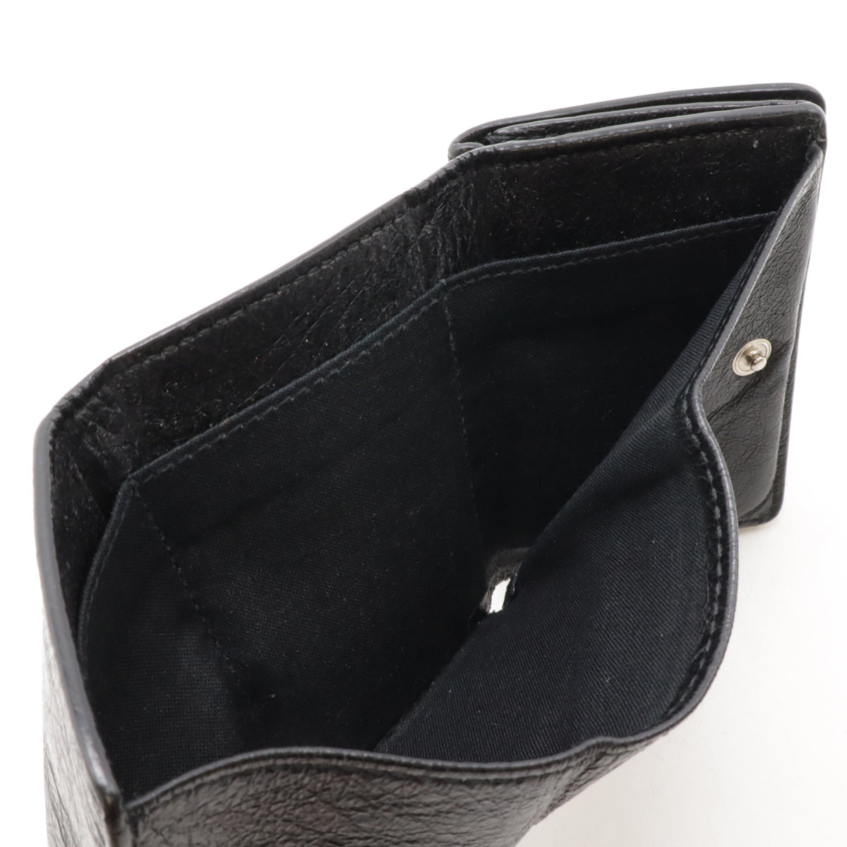 balenciaga Classic Mini Leather Wallet Black